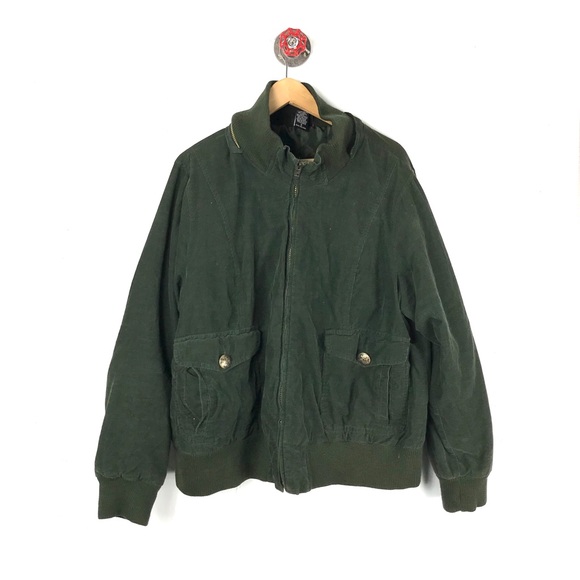 torrid Jackets & Blazers - Torrid 3x jacket green bomber front zip corduroy
